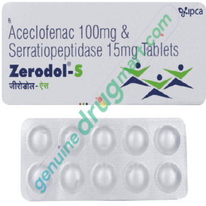 Aceclofenac-Serratiopeptidase 100mg-15mg