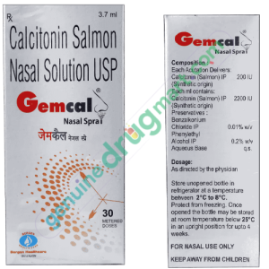 Calcitonin (Salmon) 200 IU Nasal Spray 30 Doses 3.7ml